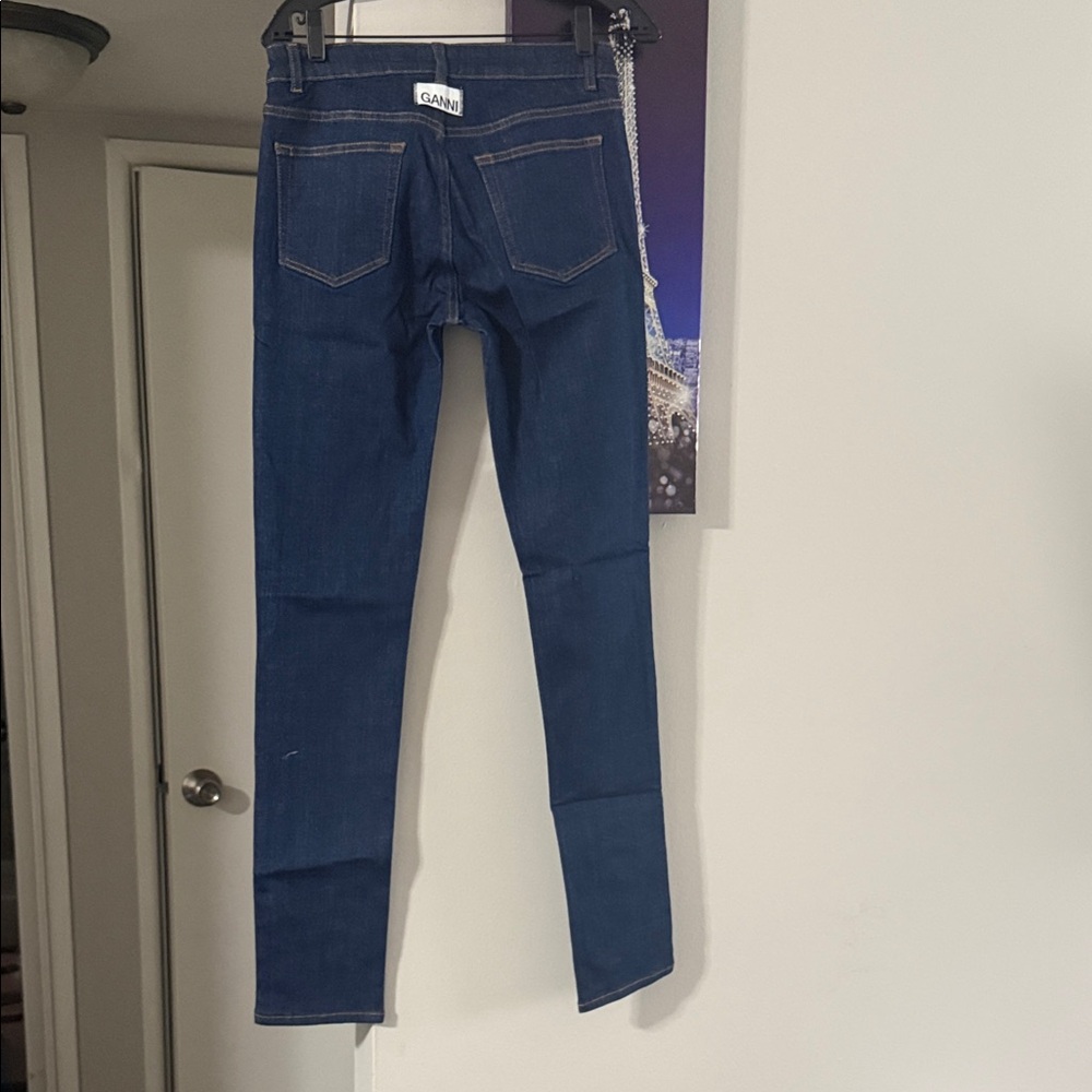 Ganni Indigo Slim Denim Jeans